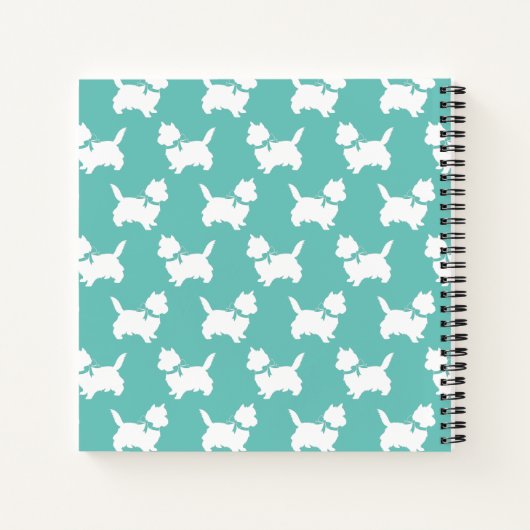 Cairn Terrier Dog Puppy Notitieboek (Achterkant)