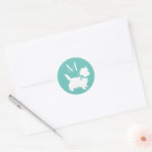 Cairn Terrier Dog Puppy Ronde Sticker (Envelop)