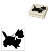 Cairn Terrier Dog Puppy Rubberstempel (Gestempeld)