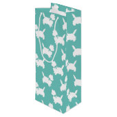 Cairn Terrier Dog Puppy Wijn Cadeautas (Achterkant Gekanteld)