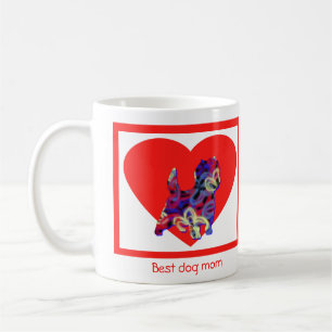 Cairn Terrier Dog Red Valentijn Day Heart Koffiemok