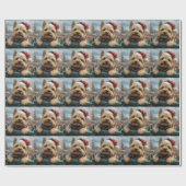 Cairn Terrier Dog Roller Onderzetter Kerst Cadeaupapier (Vlak)