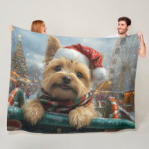 Cairn Terrier Dog Roller Onderzetter Kerst