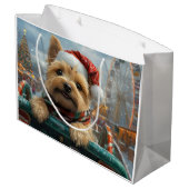 Cairn Terrier Dog Roller Onderzetter Kerst Groot Cadeauzakje (Achterkant Gekanteld)