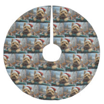 Cairn Terrier Dog Roller Onderzetter Kerst