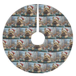 Cairn Terrier Dog Roller Onderzetter Kerst Kerstboom Rok