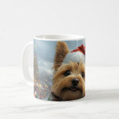 Cairn Terrier Dog Roller Onderzetter Kerst Koffiemok (Voorkant links)