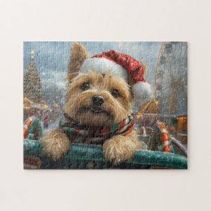 Cairn Terrier Dog Roller Onderzetter Kerst Legpuzzel