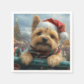 Cairn Terrier Dog Roller Onderzetter Kerst Servet (Voorkant)