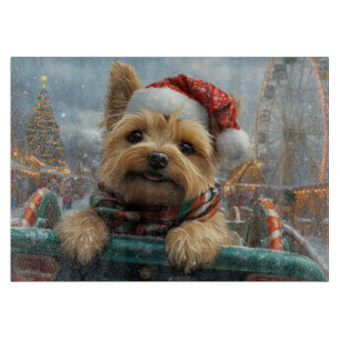 Cairn Terrier Dog Roller Onderzetter Kerst Snijplank