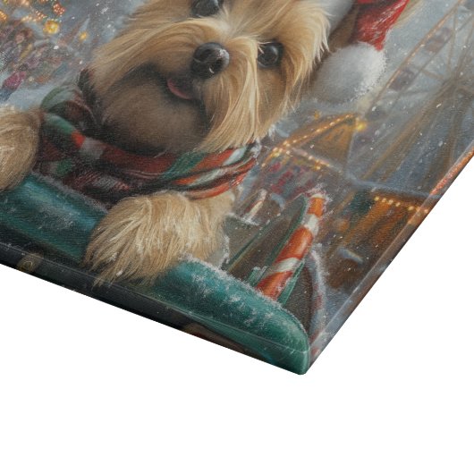 Cairn Terrier Dog Roller Onderzetter Kerst Snijplank (Hoek)
