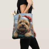 Cairn Terrier Dog Roller Onderzetter Kerst Tote Bag (Dichtbij)