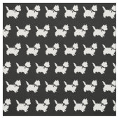 Cairn Terrier Dog Silhouette Pet Stof (Swatch)