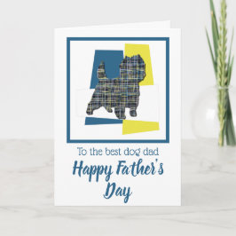 Cairn Terrier Dog TriColor Father Day Kaart