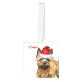 Cairn Terrier Dog Two Photo Kerstfeestdag Decoratie (Voorkant)