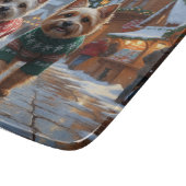 Cairn Terrier Dogs Christmas Snow Holiday  Snijplank (Hoek)