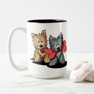 Cairn Terrier Duo Two-Tone Coffee Mok