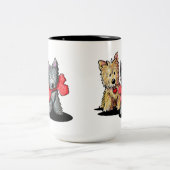 Cairn Terrier Duo Two-Tone Coffee Mok (Center)