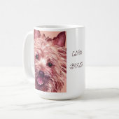 Cairn Terrier Face Art Mok (Voorkant links)