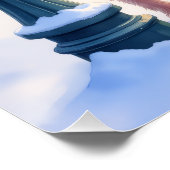 Cairn Terrier Festive Lamppost Village Christmas Perfect Poster (Hoek)