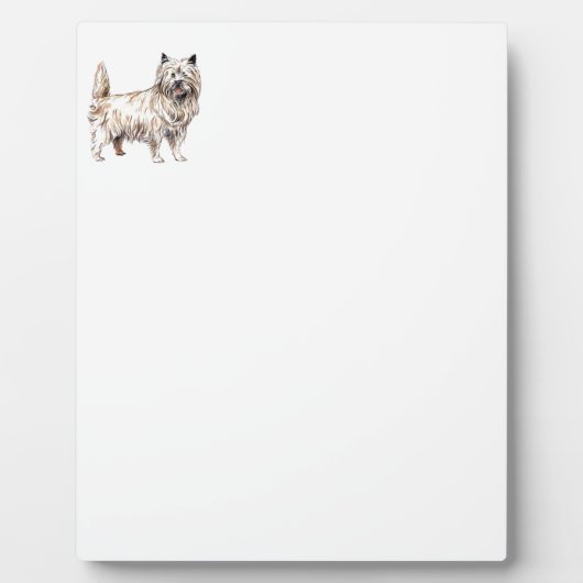 Cairn Terrier Fotoplaat (Voorkant)