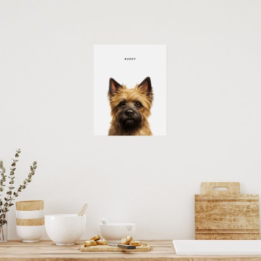 Cairn Terrier gepersonaliseerde print (Keuken)
