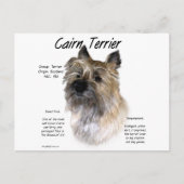 Cairn Terrier Geschiedenis Ontwerp Briefkaart (Voorkant)