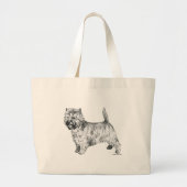 Cairn Terrier Grote Tote Bag (Voorkant)