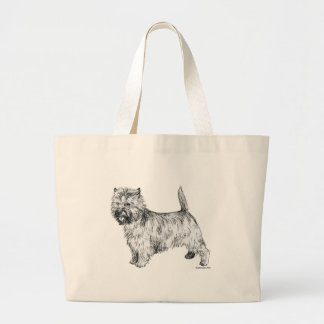Cairn Terrier Grote Tote Bag