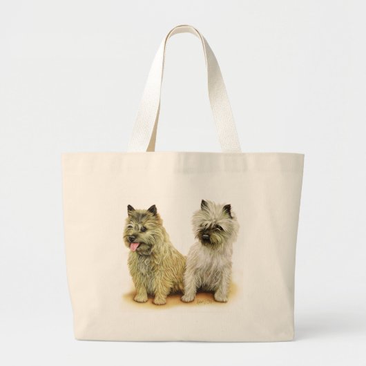 Cairn Terrier Grote Tote Bag (Voorkant)