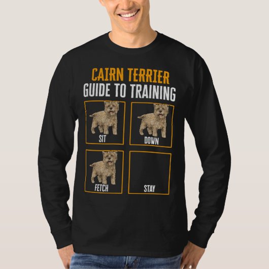 Cairn Terrier Guide To Training T-shirt (Voorkant)