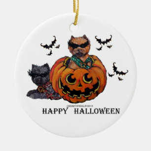 Cairn Terrier Halloween Keramisch Ornament