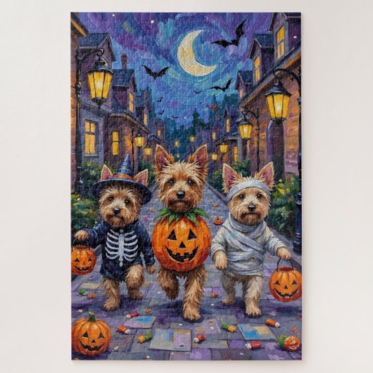 Cairn Terrier Halloween Kostuums Legpuzzel (Verticaal)