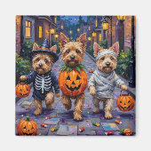 Cairn Terrier Halloween Kostuums Magneet (Voorkant)