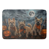 Cairn Terrier Halloween Spooky Badmat (Voorkant)