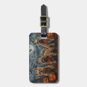 Cairn Terrier Halloween Spooky Bagagelabel (Voorkant verticaal)