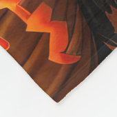 Cairn Terrier Halloween Spooky Fleece Deken (Hoek)