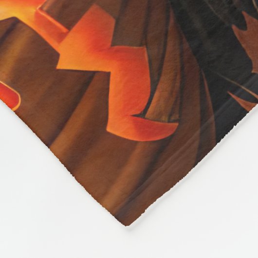 Cairn Terrier Halloween Spooky Fleece Deken (Hoek)