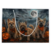Cairn Terrier Halloween Spooky Groot Cadeauzakje (Achterkant)
