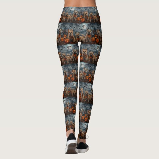 Cairn Terrier Halloween Spooky Leggings (Achterkant)