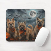 Cairn Terrier Halloween Spooky Muismat (Met muis)