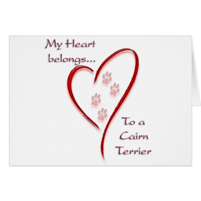 Cairn Terrier Heart behoort tot (Voorkant Horizontaal)