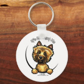 Cairn Terrier heeft alles over mij Sleutelhanger (Voorkant)