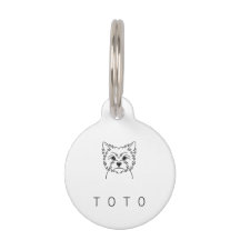 Cairn Terrier | Heritage Round Pet ID Tag