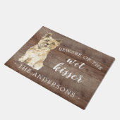 Cairn Terrier Hond Gepersonaliseerde Deurmat (Schuin)