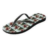 Cairn Terrier-hond in de sneeuw Kerstmis Teenslippers (Schuin)