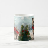 Cairn Terrier Hond in Sneeuw Kerstmis Koffiemok (Center)