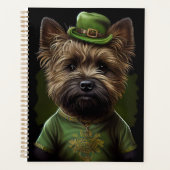 Cairn Terrier hond in St. Patrick's Day jurk Planner (Voorkant)