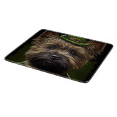 Cairn Terrier hond in St. Patrick's Day jurk Snijplank (Hoek)