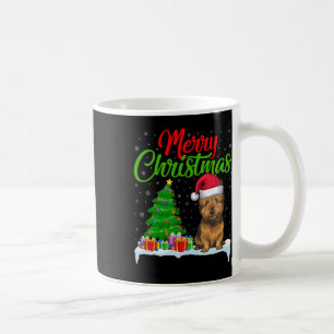 Cairn Terrier Hond Kerstboom Verlichting Grappige Koffiemok